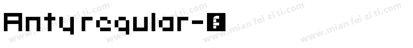 Anty regular字体转换
